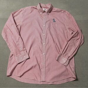Cutter & Buck Ole Miss Checkered Long Sleeve Button Dress Shirt - Men’s Size XL